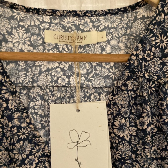 NWT Christy Dawn Simple Dawn Dress in Daisy Navy, size Large - Picture 3 of 4